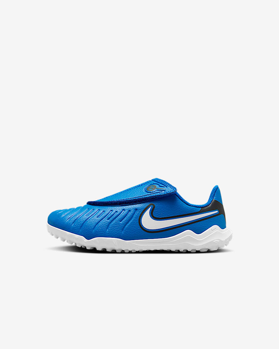 Nike Jr. Tiempo Legend 10 Club Tacos de futbol low para pasto sintetico turf para ninos de preescolar